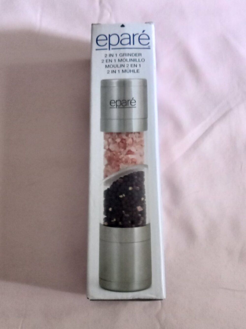EPARE 2 IN 1 ADJUSTABLE CERAMIC GRINDER – NEW IN BOX – NO TAGS